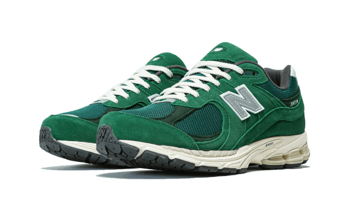 Sneakers éditions limitées et authentiques New Balance 2002R Suede Pack Forest Green - M2002RHB - Kickzmi