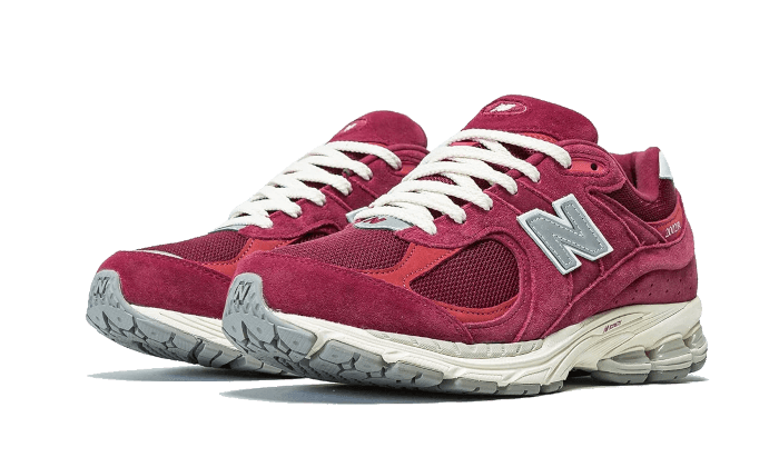 Sneakers éditions limitées et authentiques New Balance 2002R Suede Pack Red Wine - M2002RHA - Kickzmi