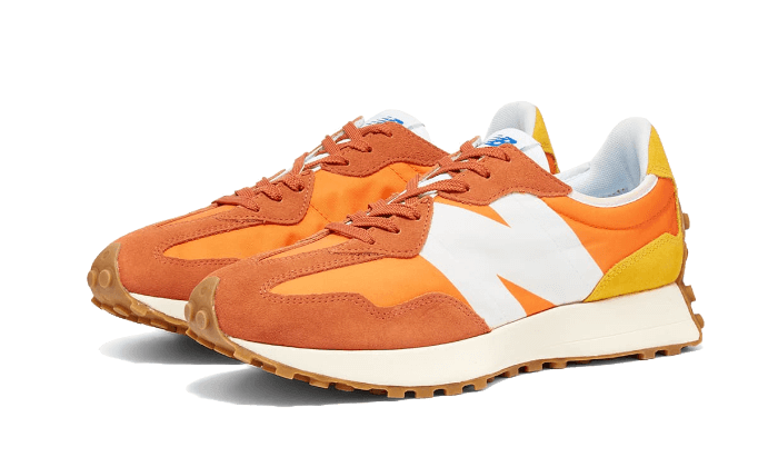 Sneakers éditions limitées et authentiques New Balance 327 Orange - MS327CLA - Kickzmi