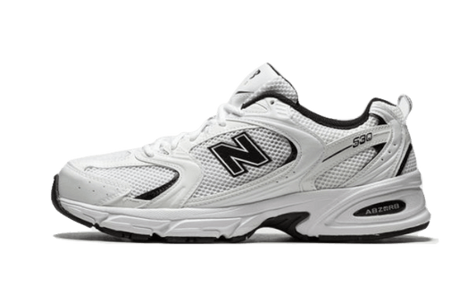 New Balance 530 White Black Details - MR530EWB - Kickzmi