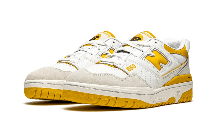 New Balance 550 Sea Salt Varsity Gold - BB550LA1 - Kickzmi