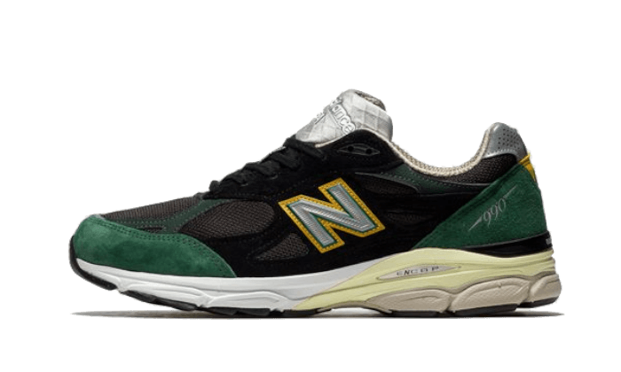 New Balance 990 V3 Black Green Yellow - M990CP3 - Kickzmi