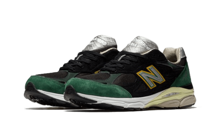 New Balance 990 V3 Black Green Yellow - M990CP3 - Kickzmi