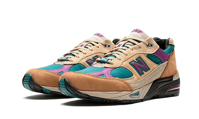 New Balance 991 Made In UK Palace Brown Teal - M991PAL - Kickzmi