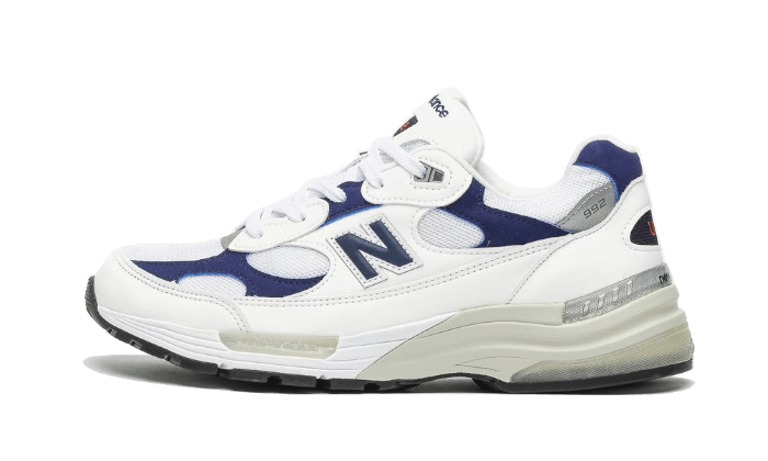 Sneakers éditions limitées et authentiques New Balance 992 White Navy - M992EC - Kickzmi