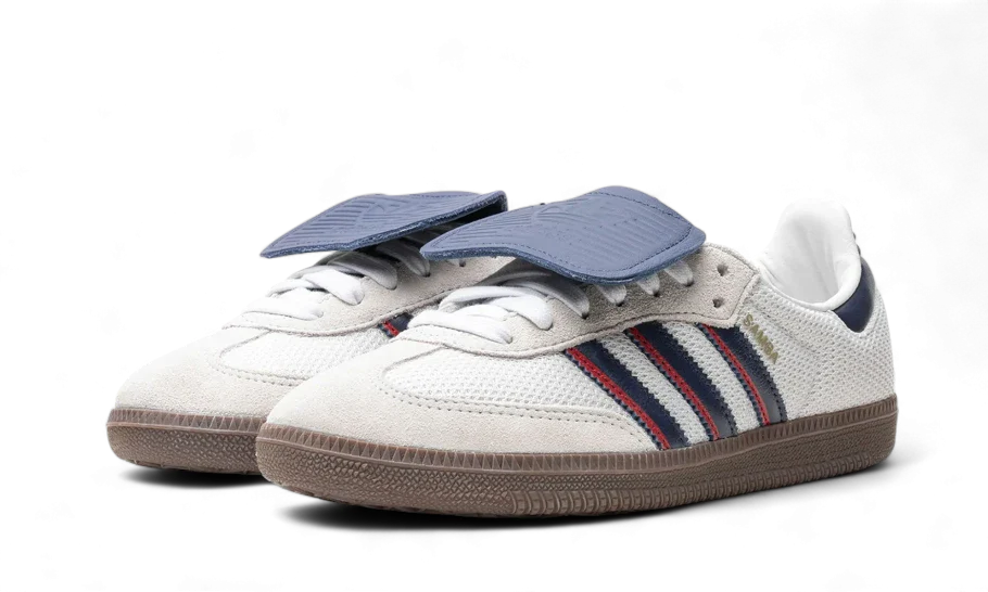 Adidas Samba LT Crystal White Dark Blue Gum - IE9169