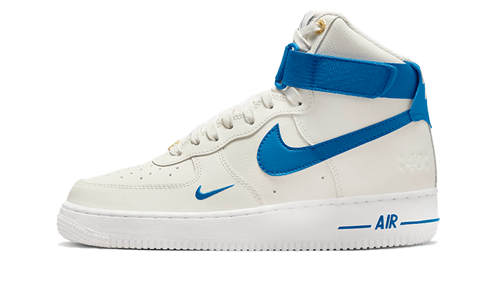 Nike Air Force 1 High 40th Anniversary White Blue - DQ7584-100 - Kickzmi