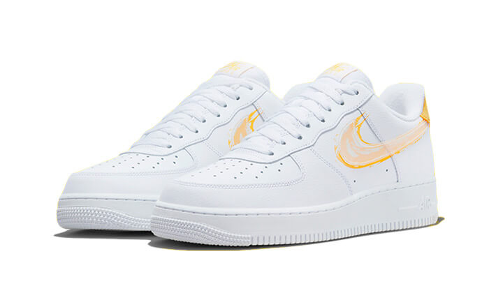 Nike Air Force 1 Low ‘07 Brushstroke Solar Flare - DX2646-100 - Kickzmi