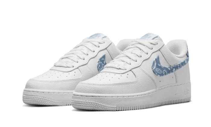 Nike Air Force 1 Low '07 Essential White Worn Blue Paisley - DH4406-100 - Kickzmi