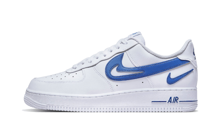 Nike Air Force 1 Low '07 FM Cut Out Swoosh White Game Royal - DR0143-100 -  Kickzmi