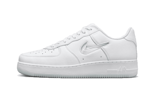 Nike Air Force 1 Low '07 Retro Color of the Month Jewel Swoosh Triple White - FN5924-100 - Kickzmi