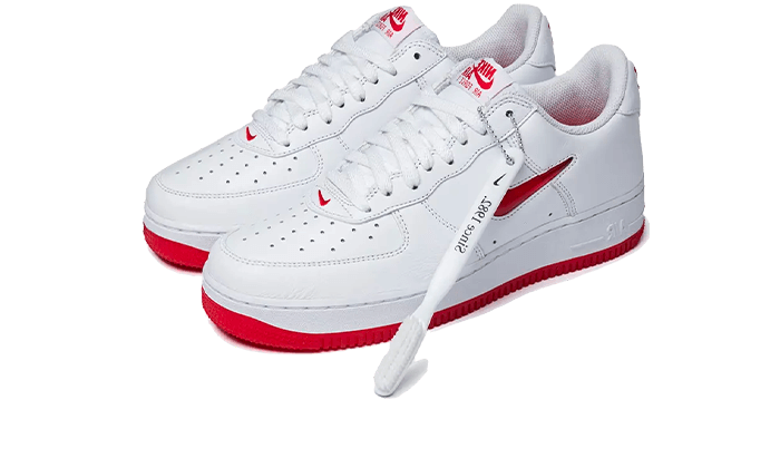 Nike Air Force 1 Low '07 Retro Color of the Month Jewel Swoosh University Red - FN5924-101 - Kickzmi