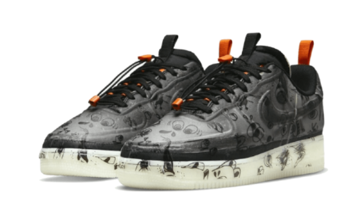 Sneakers éditions limitées et authentiques Nike Air Force 1 Low Experimental Halloween - DC8904-001 - Kickzmi