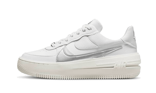 Nike Air Force 1 Low Platform Summit White Metallic Silver - DJ9946-101 - Kickzmi