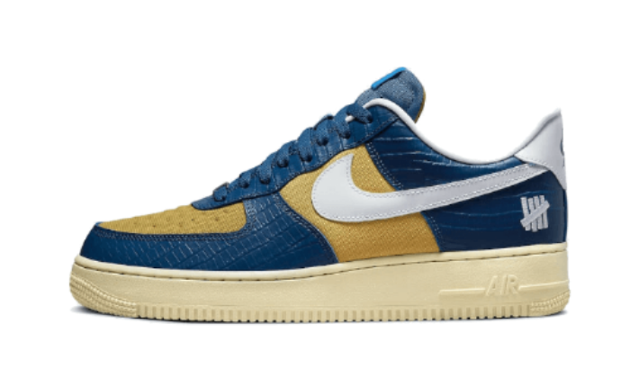 Sneakers éditions limitées et authentiques Nike Air Force 1 Low SP Undefeated 5 On It Blue Yellow Croc - DM8462-400 - Kickzmi