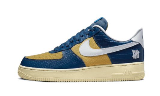 Sneakers éditions limitées et authentiques Nike Air Force 1 Low SP Undefeated 5 On It Blue Yellow Croc - DM8462-400 - Kickzmi