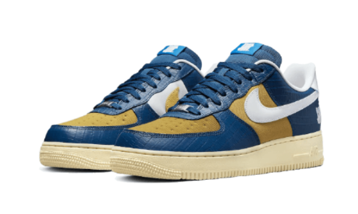 Sneakers éditions limitées et authentiques Nike Air Force 1 Low SP Undefeated 5 On It Blue Yellow Croc - DM8462-400 - Kickzmi