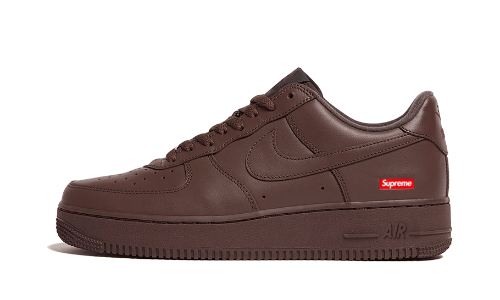 Sneakers éditions limitées et authentiques Nike Air Force 1 Low Supreme Baroque Brown - CU9225-200 -  Kickzmi