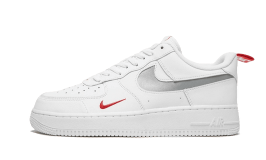 Nike Air Force 1 Low White Red Mini Swoosh - DO6709-100 - Kickzmi