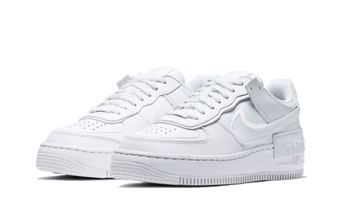 Sneakers éditions limitées et authentiques Nike Air Force 1 Shadow Triple White - CI0919-100 - Kickzmi