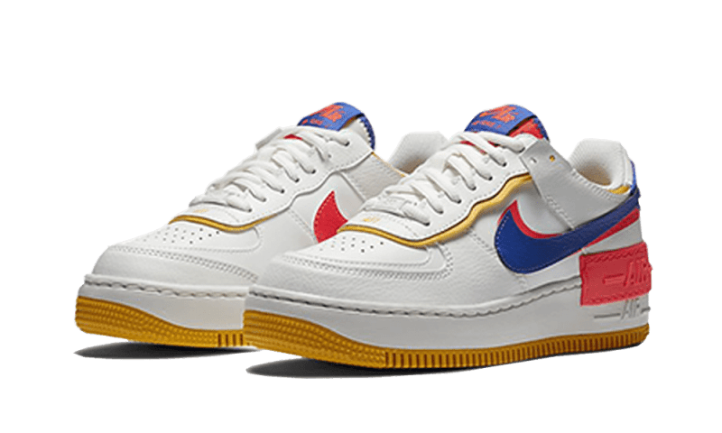 Nike Air Force 1 Shadow White Flash Crimson Astronomy Blue - CI0919-105 - Kickzmi