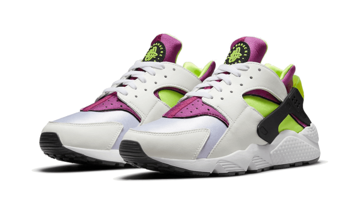 Nike Air Huarache Run Neon Yellow Magenta (2021) - DD1068-104 - Kickzmi