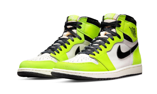 Sneakers éditions limitées et authentiques Air Jordan 1 High OG Visionaire (Volt) - 555088-702 - Kickzmi