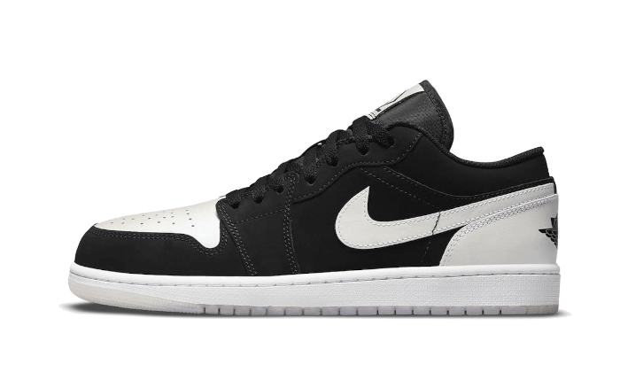 Air Jordan 1 Low Black White Diamond - DH6931-001 - Kickzmi