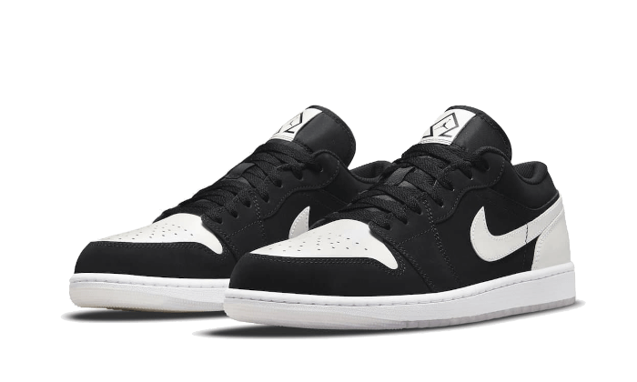 Air Jordan 1 Low Black White Diamond - DH6931-001 - Kickzmi