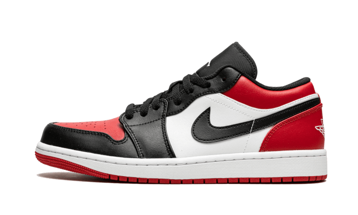 Air Jordan 1 Low Bred Toe (2021) - 553558-612 / 553560-612 - Kickzmi