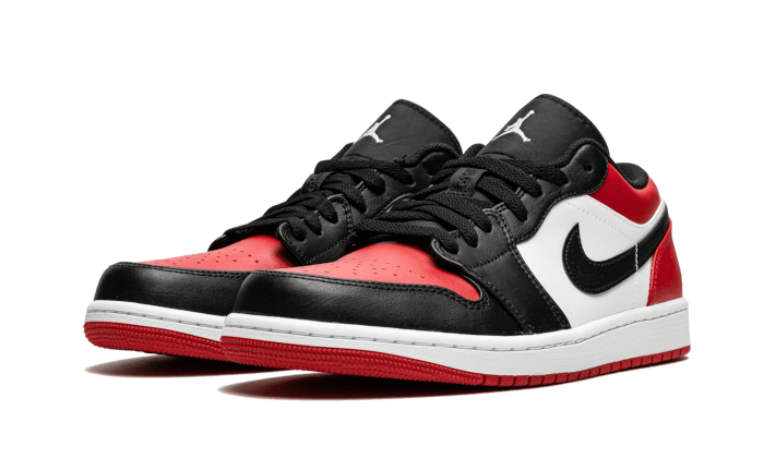 Air Jordan 1 Low Bred Toe (2021) - 553558-612 / 553560-612 - Kickzmi