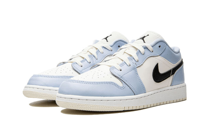 Air Jordan 1 Low Ice Blue Black - 554723-401 - Kickzmi