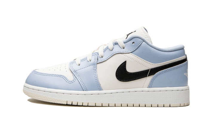 Air Jordan 1 Low Ice Blue Black - 554723-401 - Kickzmi