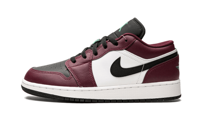 Air Jordan 1 Low SE Dark Beetroot Black Roma Green - DM0589-635 - Kickzmi