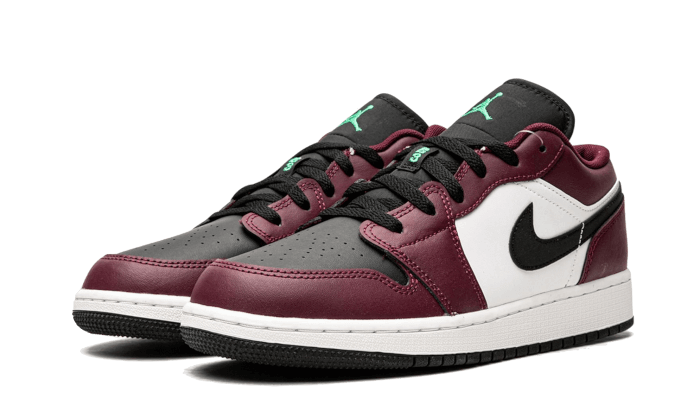 Air Jordan 1 Low SE Dark Beetroot Black Roma Green - DM0589-635 - Kickzmi