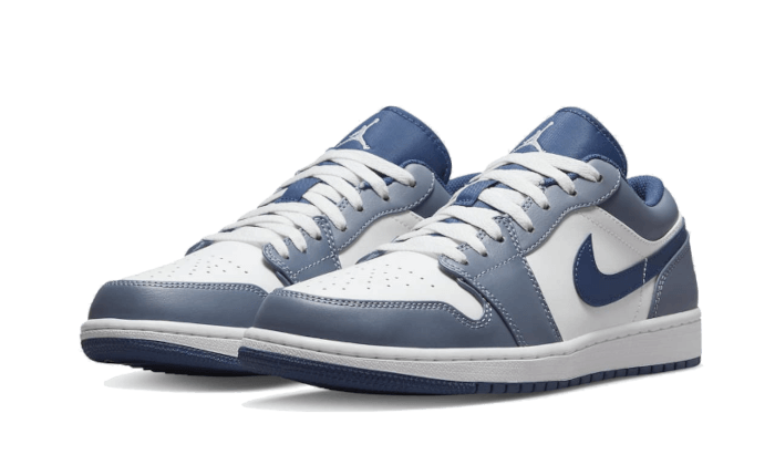 Air Jordan 1 Low Steel Blue - 553558-414 - Kickzmi