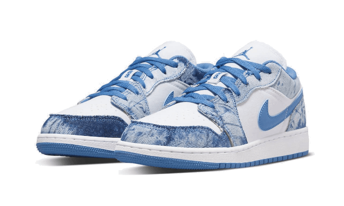 Sneakers éditions limitées et authentiques Air Jordan 1 Low Washed Denim - DM8947-100 - Kickzmi