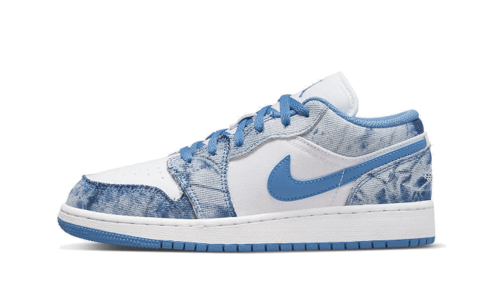 Sneakers éditions limitées et authentiques Air Jordan 1 Low Washed Denim - DM8947-100 - Kickzmi