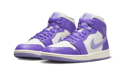 Sneakers éditions limitées et authentiques Air Jordan 1 Mid Action Grape - BQ6472-504 - Kickzmi