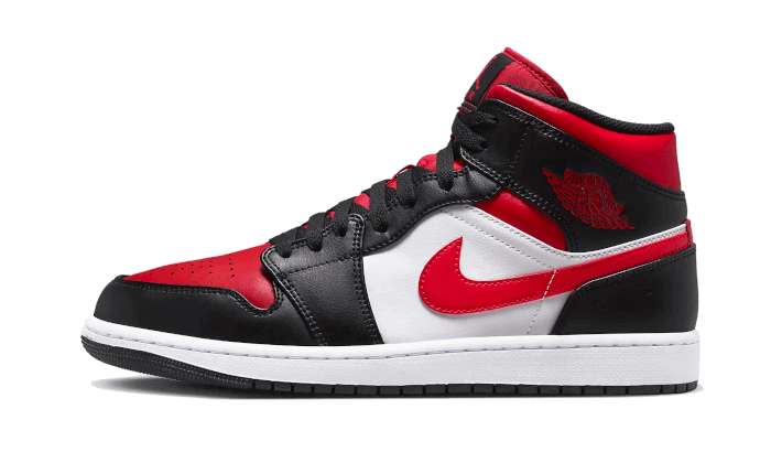 Air Jordan 1 Mid Alternate Bred Toe - 554724-079 / 554725-079 - Kickzmi