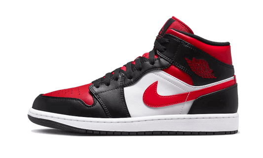 Air Jordan 1 Mid Alternate Bred Toe - 554724-079 / 554725-079 - Kickzmi