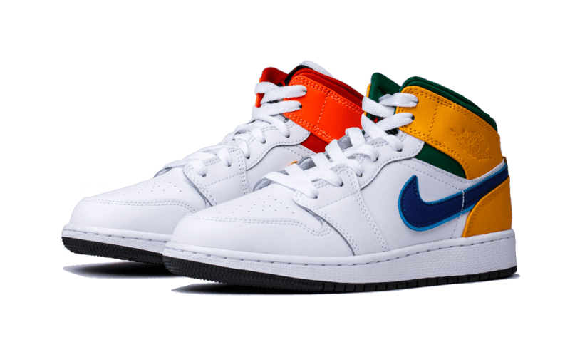 Air Jordan 1 Mid Alternate Multi-Color - 554725-128 - Kickzmi