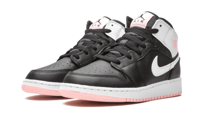 Air Jordan 1 Mid Arctic Pink Black - 555112-061 - Kickzmi