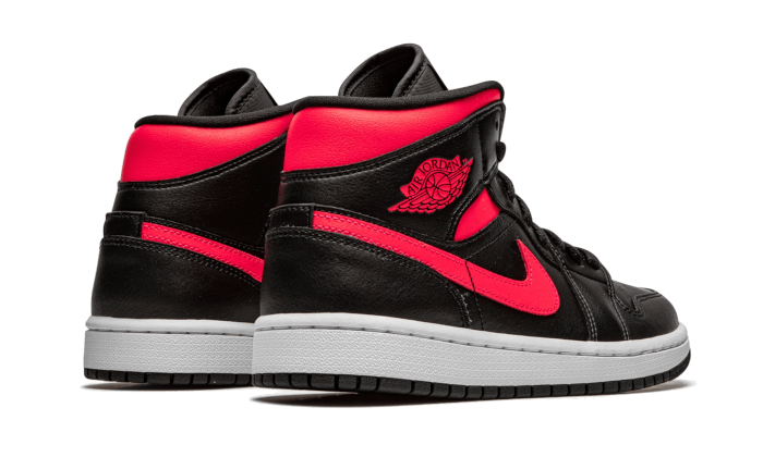 Air Jordan 1 Mid Black Siren Red - BQ6472-004 - Kickzmi