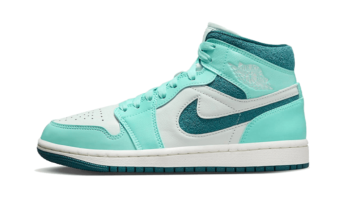 Sneakers éditions limitées et authentiques Air Jordan 1 Mid Bleached Turquoise - DZ3745-300 - Kickzmi