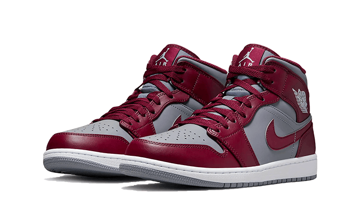 Air Jordan 1 Mid Cherrywood Red - DQ8426-615 / DQ8423-615 - Kickzmi