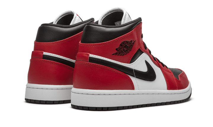 Air Jordan 1 Mid Chicago Black Toe - 554724-069 - Kickzmi