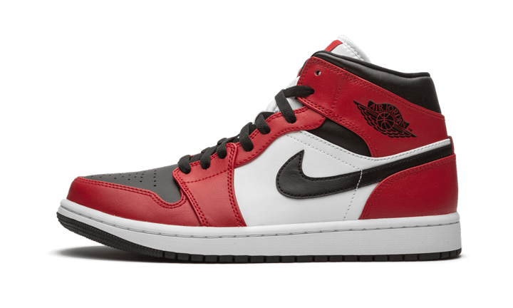 Air Jordan 1 Mid Chicago Black Toe - 554724-069 - Kickzmi