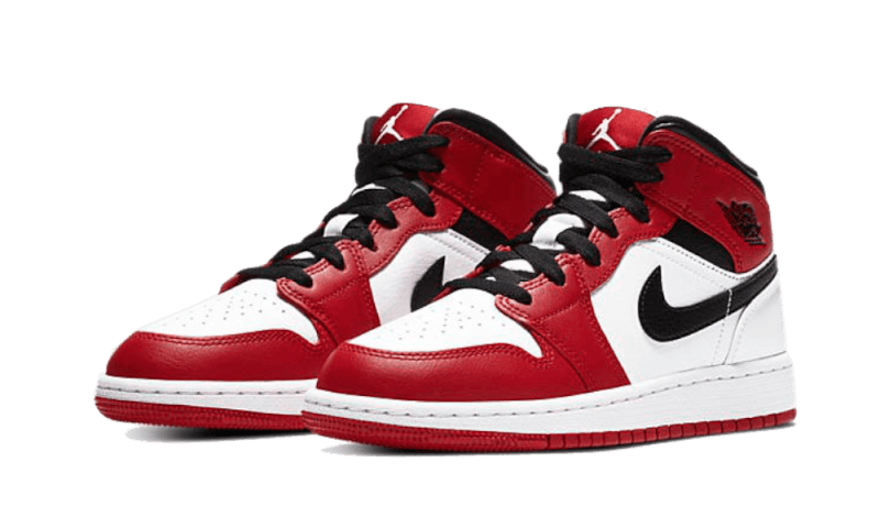 Air Jordan 1 Mid Chicago White - 554275-173 / 554725-173 / 554724-173 - Kickzmi