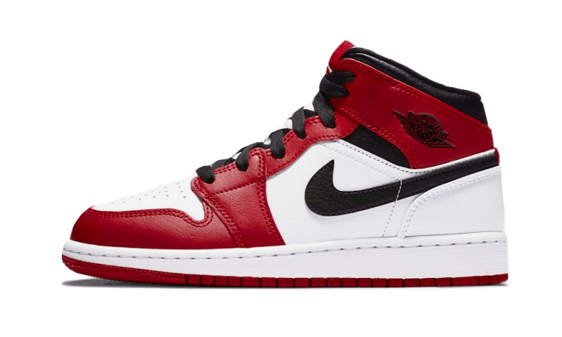 Air Jordan 1 Mid Chicago White - 554275-173 / 554725-173 / 554724-173 - Kickzmi